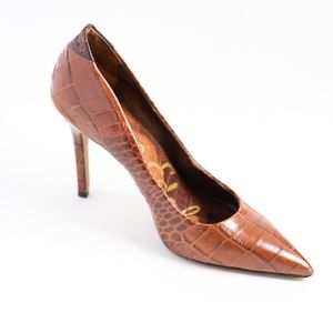 SAM EDELMAN Portney Croc Pumps, Size 8M